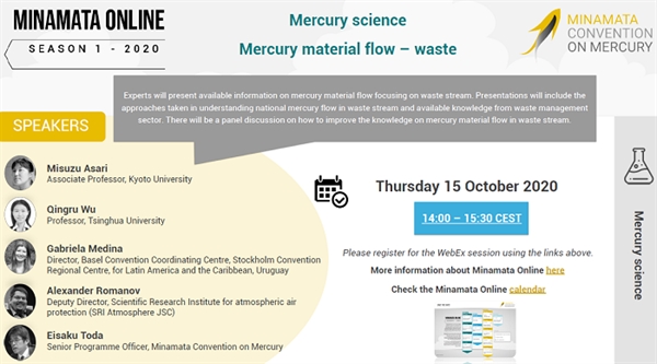 Minamata Online: Flujo de material de mercurio - desechos