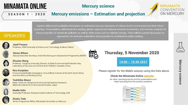 Minamata Online: Mercury emissions (estimation and projection)