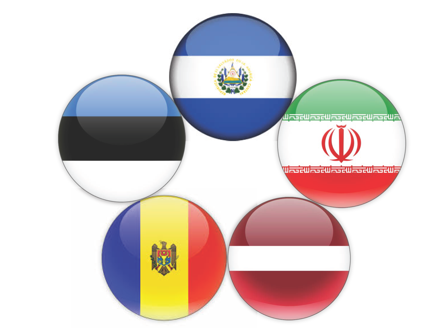 Ratification of the Convention by Iran, El Salvador, Latvia, Moldova and Estonia