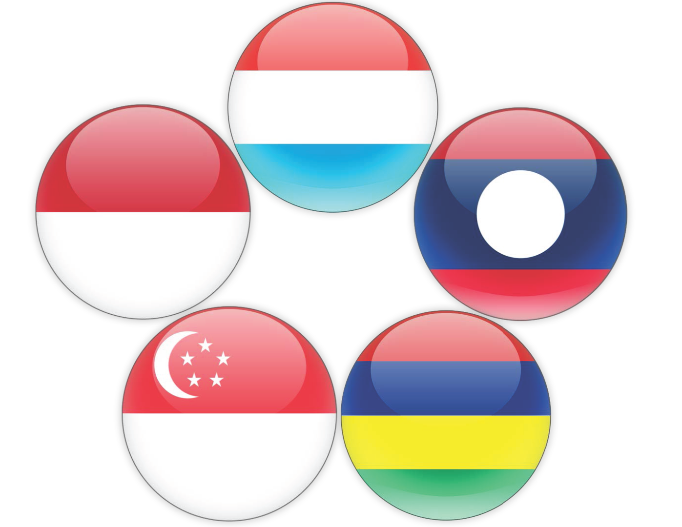 Ratification of the Convention by Lao, Luxembourg, Mauritius, Indonesia and Singapore